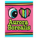 Bright Eye Heart I Love Aurora Borealis Custom Flyer