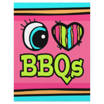 Bright Eye Heart I Love BBQs Flyer