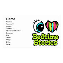 Bright Eye Heart I Love Bedtime Stories Business Card