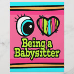Bright Eye Heart I Love Being a Babysitter Flyer