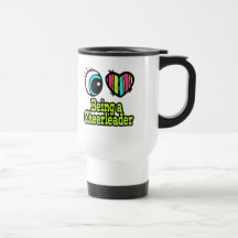 Bright Eye Heart I Love Being a Cheerleader Coffee Mug