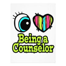 Bright Eye Heart I Love Being a Counsellor Personalized Invitations