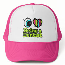 Bright Eye Heart I Love Being a Dentist Mesh Hat