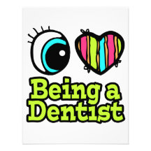 Bright Eye Heart I Love Being a Dentist Invitation