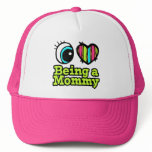 Bright Eye Heart I Love Being a Mommy hats