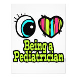 Bright Eye Heart I Love Being a Pediatrician Personalized Invitations