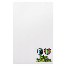 Bright Eye Heart I Love Being a Pediatrician Customized Stationery