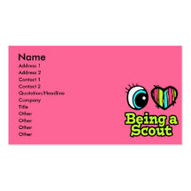 Bright Eye Heart I Love Being a Scout Business Card