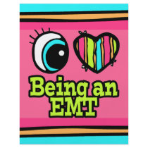 Bright Eye Heart I Love Being an EMT Personalized Flyer