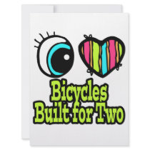 Bright Eye Heart I Love Bicycles Built For Two Announcements