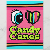 Bright Eye Heart I Love Candy Canes Full Color Flyer