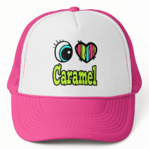 Bright Eye Heart I Love Caramel Hat