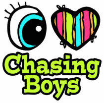 Bright Eye Heart I Love Chasing Boys Cut Outs