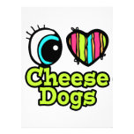 Bright Eye Heart I Love Cheese Dogs Invitation