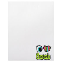 Bright Eye Heart I Love Cheesecake Letterhead