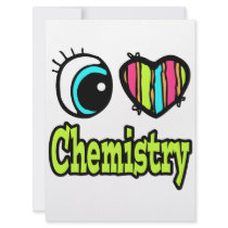 Bright Eye Heart I Love Chemistry Invites