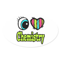 Bright Eye Heart I Love Chemistry Stickers