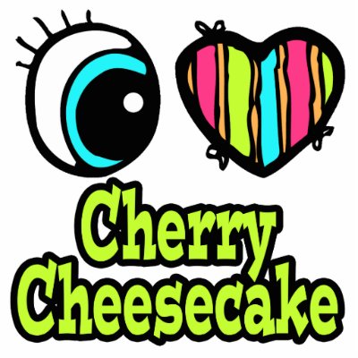 Bright Eye Heart I Love Cherry Cheesecake Photo Sculptures by super_shop
