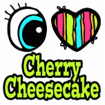 Bright Eye Heart I Love Cherry Cheesecake photo sculptures