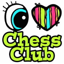 Bright Eye Heart I Love Chess Club Photo Cut Out