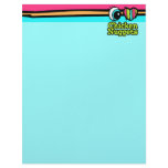 Bright Eye Heart I Love Chicken Nuggets Custom Letterhead