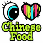 Bright Eye Heart I Love Chinese Food Photo Cut Out