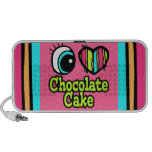 Bright Eye Heart I Love Chocolate Cake Mp3 Speakers