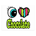 Bright Eye Heart I Love Chocolate Postcards