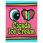 Bright Eye Heart I Love Cicada Ice Cream Custom Flyer