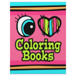 Bright Eye Heart I Love Coloring Books Personalized Flyer