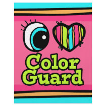 Bright Eye Heart I Love Colour Guard Custom Flyer