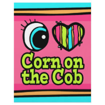 Bright Eye Heart I Love Corn on the Cob Custom Flyer
