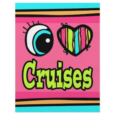 Bright Eye Heart I Love Cruises Custom Flyer by super_shop