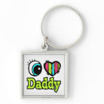 Bright Eye Heart I Love Daddy Key Chains