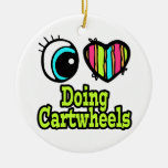 Bright Eye Heart I Love Doing Cartwheels Christmas Tree Ornaments