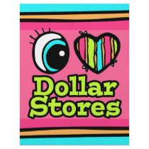 Bright Eye Heart I Love Dollar Stores Custom Flyer