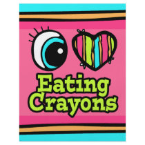 Bright Eye Heart I Love Eating Crayons Full Color Flyer