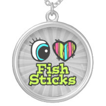 Bright Eye Heart I Love Fish Sticks Jewelry