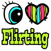 Bright Eye Heart I Love Flirting Cut Outs