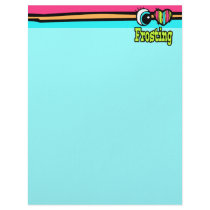 Bright Eye Heart I Love Frosting Custom Letterhead