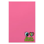 Bright Eye Heart I Love Ghetto Blasters Stationery Design