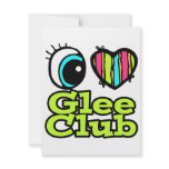 Bright Eye Heart I Love Glee Club Custom Invitations