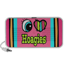 Bright Eye Heart I Love Hoagies iPhone Speakers