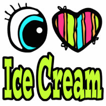 Bright Eye Heart I Love Ice Cream Cut Outs