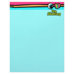 Bright Eye Heart I Love Ice Skating Custom Letterhead