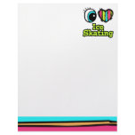 Bright Eye Heart I Love Ice Skating letterhead