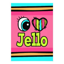 Bright Eye Heart I Love Jello Invite