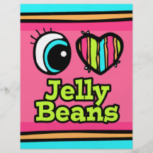 Bright Eye Heart I Love Jelly Beans Full Color Flyer