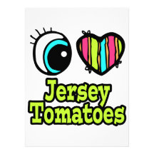 Bright Eye Heart I Love Jersey Tomatoes Invitation
