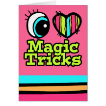 Bright Eye Heart I Love Magic Tricks Cards